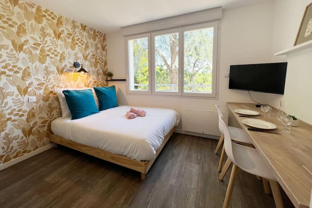 Suite Le Studio Mangue - Cosy & Vue Sur Le Jardin - Plages A Proximite Saint-Nazaire  Kültér fotó